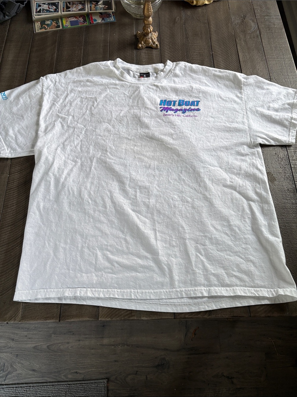 Hanes White 'Hot Boat' Graphic Short-Sleeve Tee
